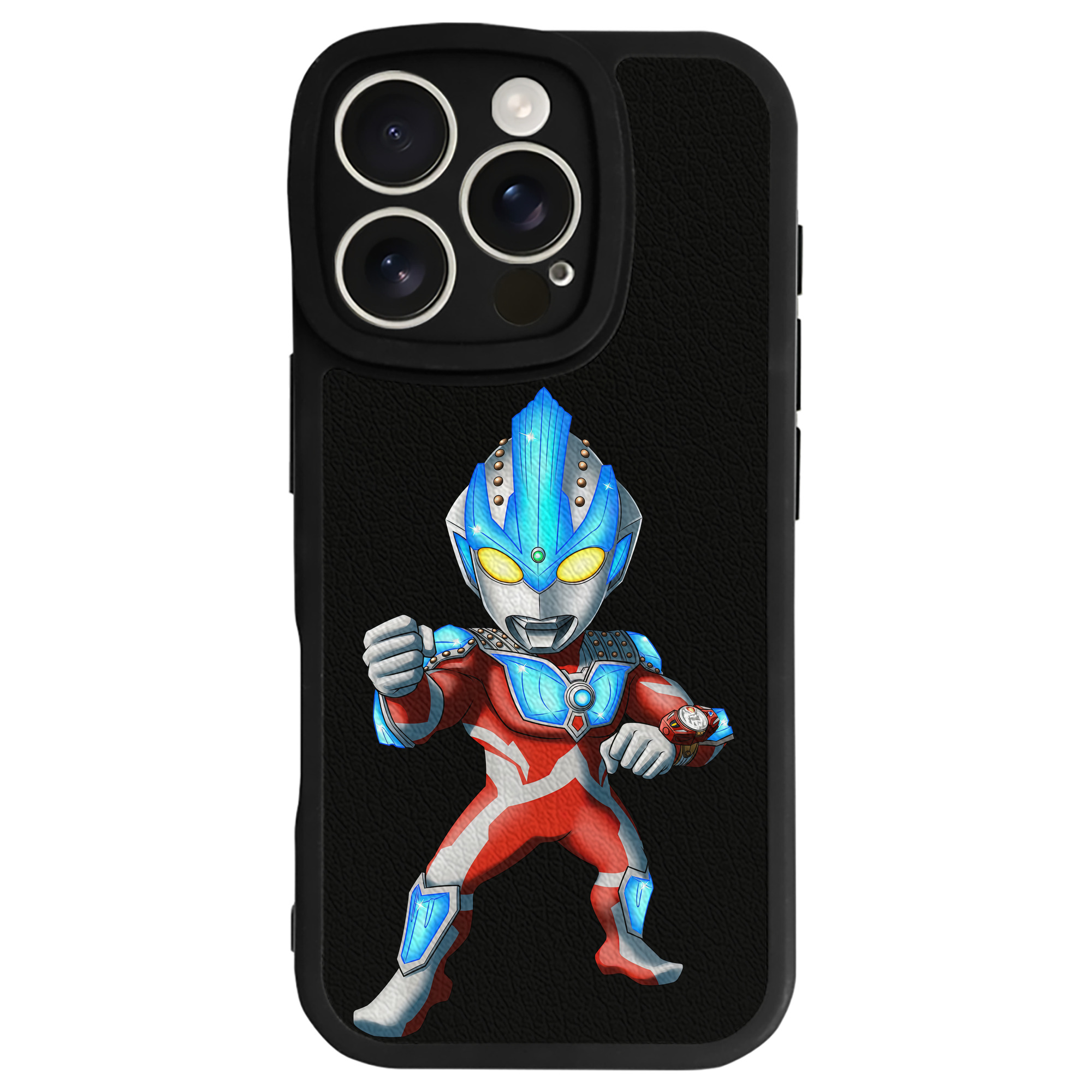 （画像用） ウルトラマン Ultraman 【iPhone 16シリーズ対応】シリコンスマホケース（レザー調） 材質：シリコン
